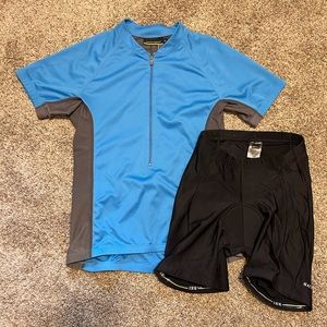 Novara women’s bike jersey Med and REI shorts S